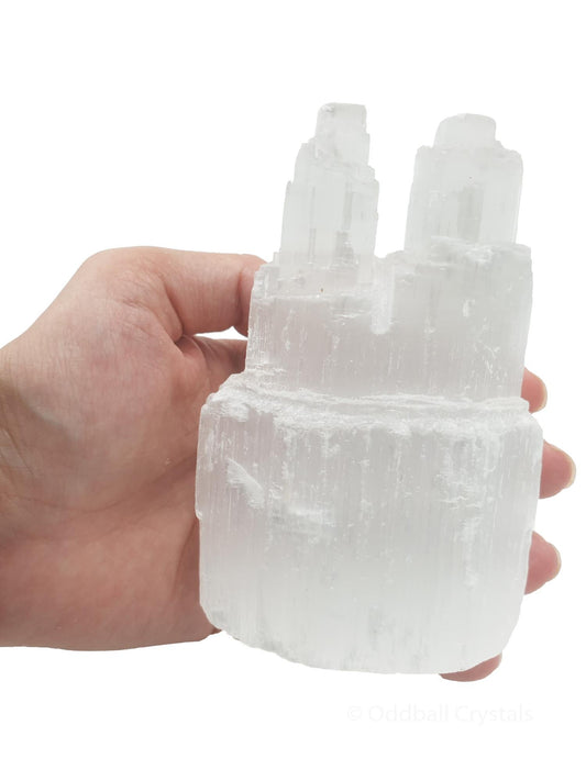 Selenite Twin Tower - 10cm
