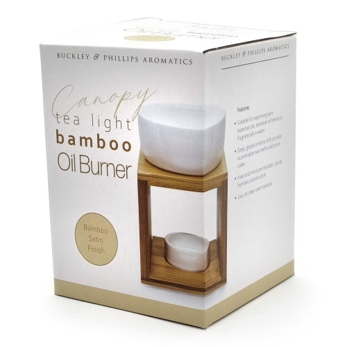 Bamboo & Ceramic Oil Burner