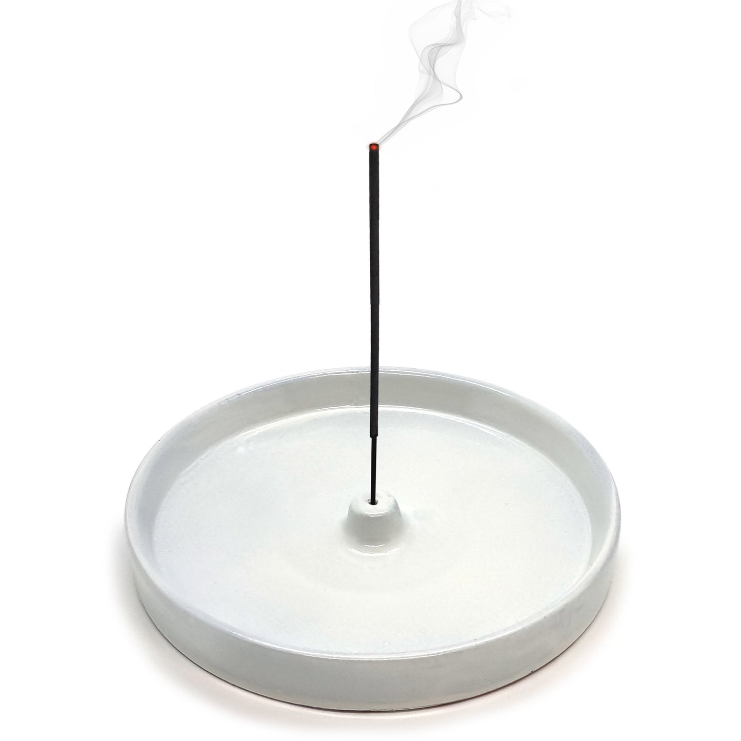 Moonstone Ceramic Incense Stick Holder Round