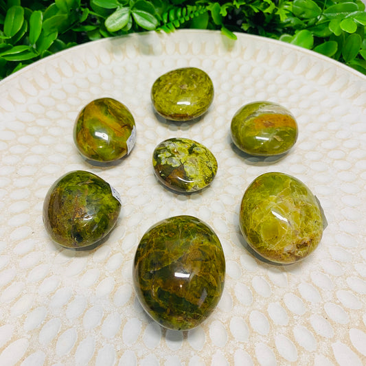 Green Opal Palm Stones