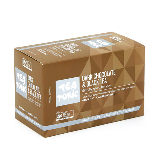 Dark Chocolate & Black Tea 20 Tea Bags - Box
