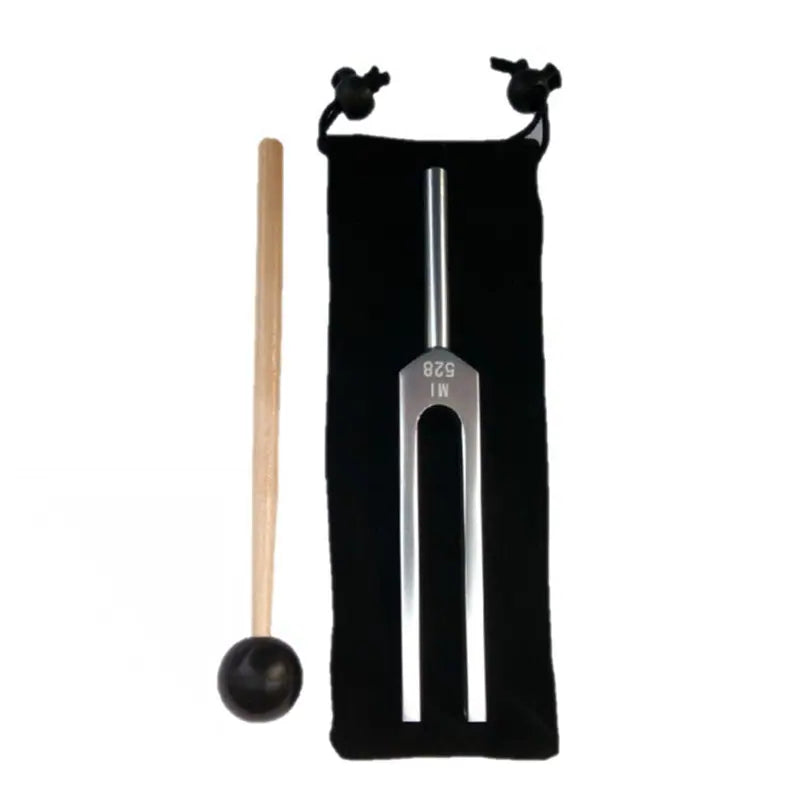 Solfeggio 528HZ Tuning Fork for Healing with Cloth Bag and Mallet