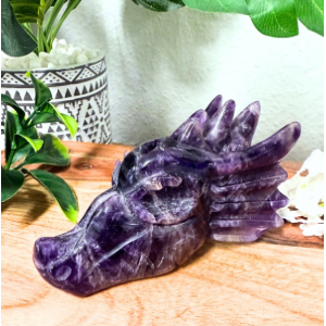 Amethyst Dragon Head