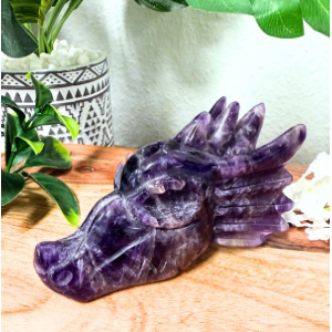 Amethyst Dragon Skull