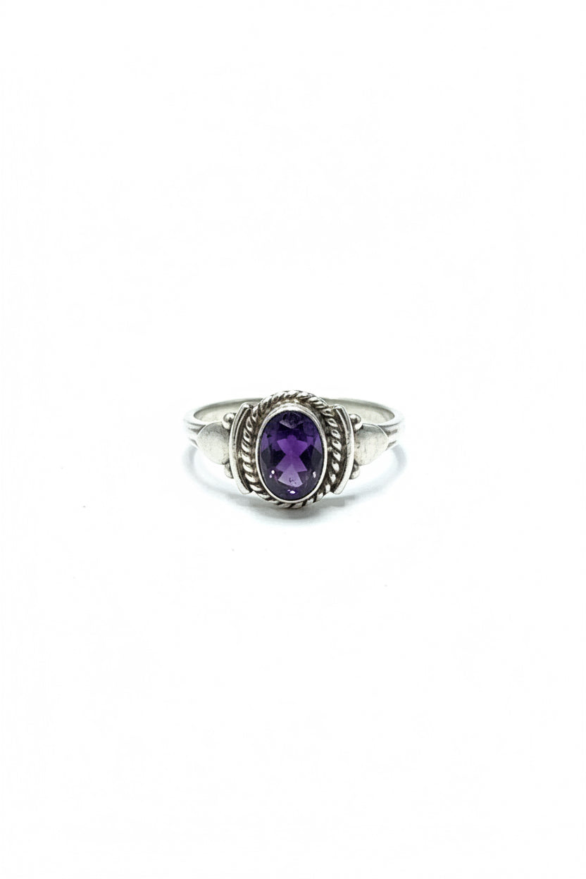 Amethyst Silver Ring