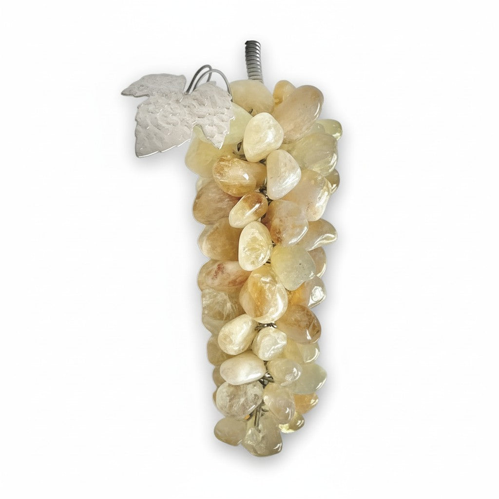 Citrine Crystal Grapes on the Vine