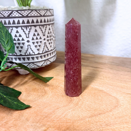Strawberry Quartz Point 03