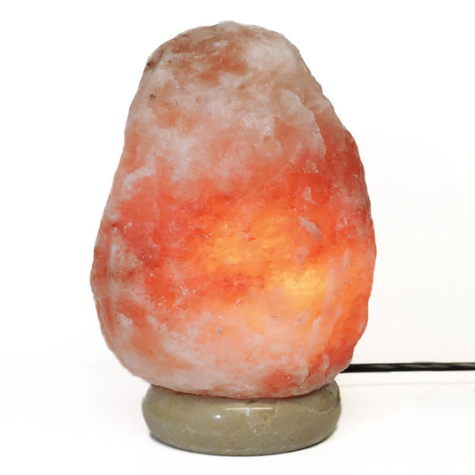 Himalayan Salt Lamp Marble Base 3-5kg