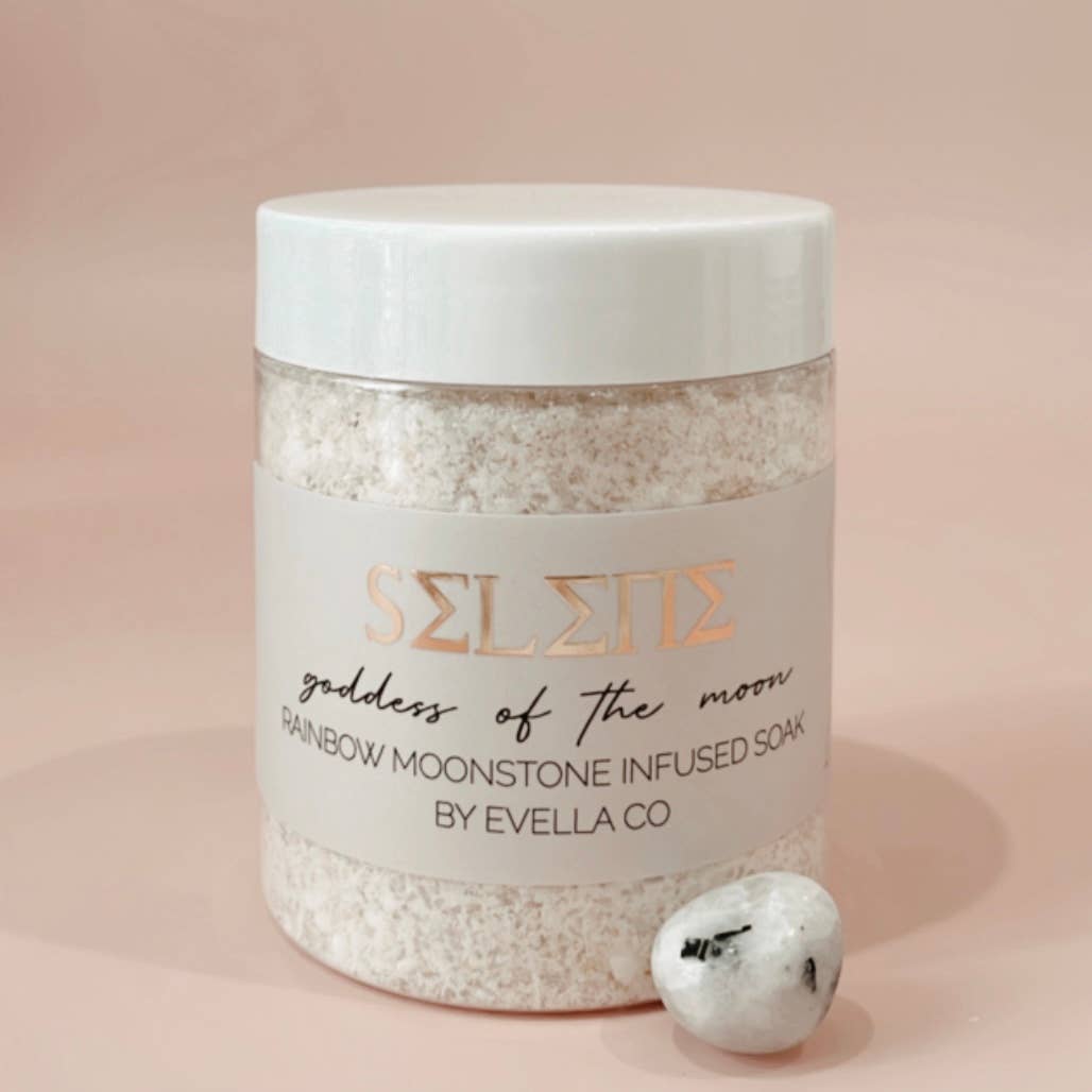 SELENE | goddess of the moon | crystal infused bath soak