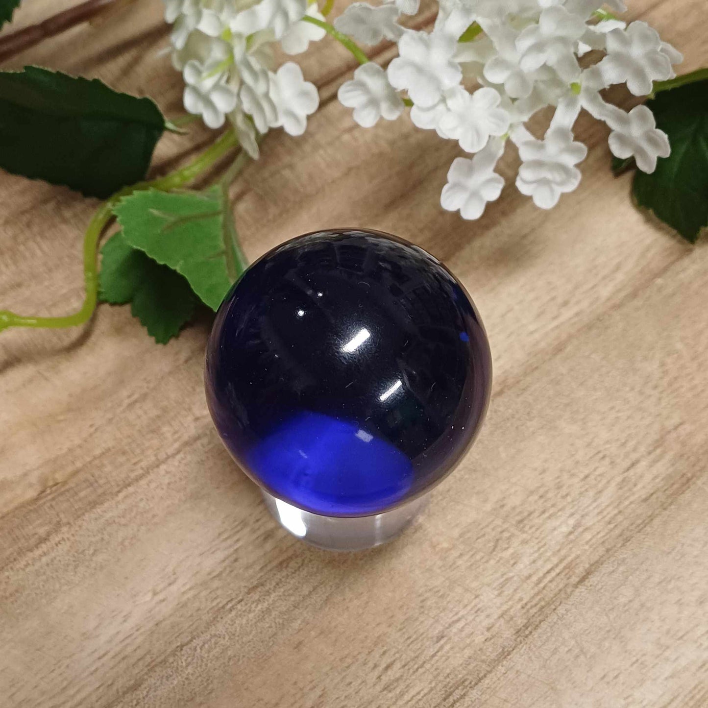 Dark Blue Obsidian Sphere 001