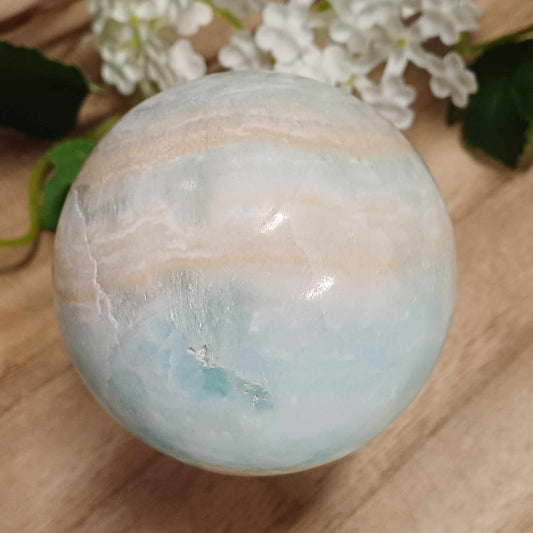 Caribbean Calcite Crystal Sphere 001