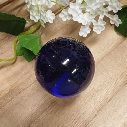 Dark Blue Obsidian Sphere 002