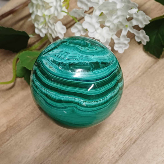 Malachite Sphere 002