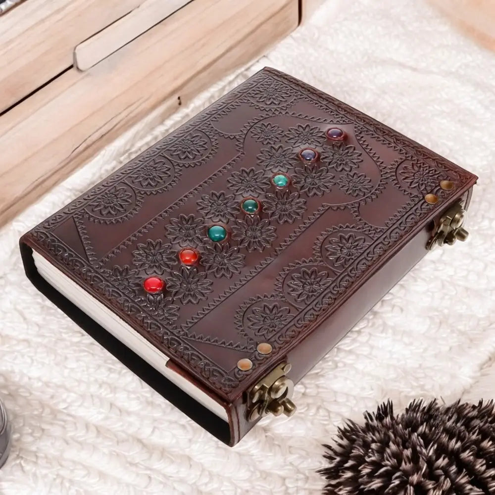 Chakra Stone Embossed Journal