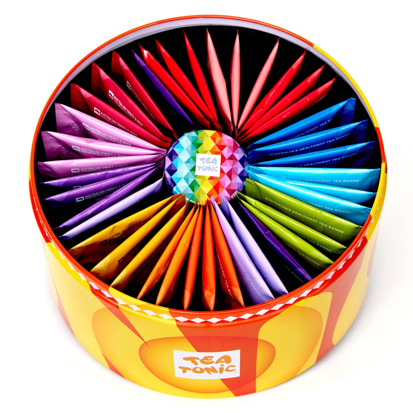 Fruity Selection Round Tin - 40 Fruity Gourmet Teas + Mini T