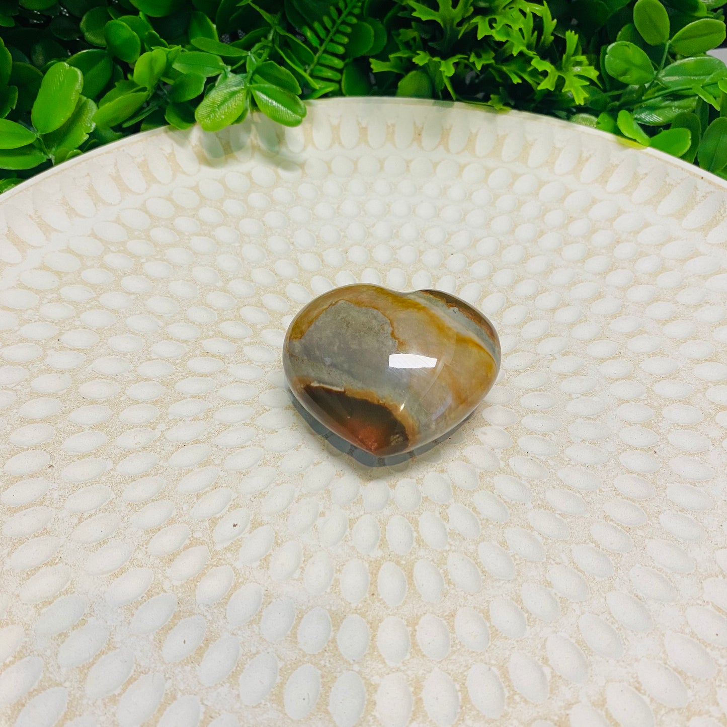 Polychrome Jasper Hearts 009