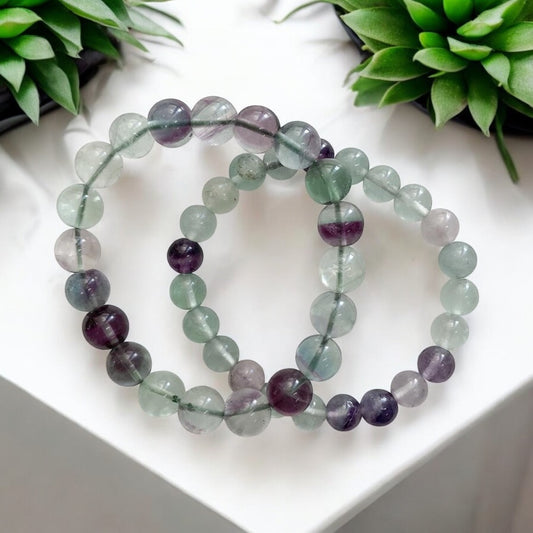 Fluorite Bead Bracelets