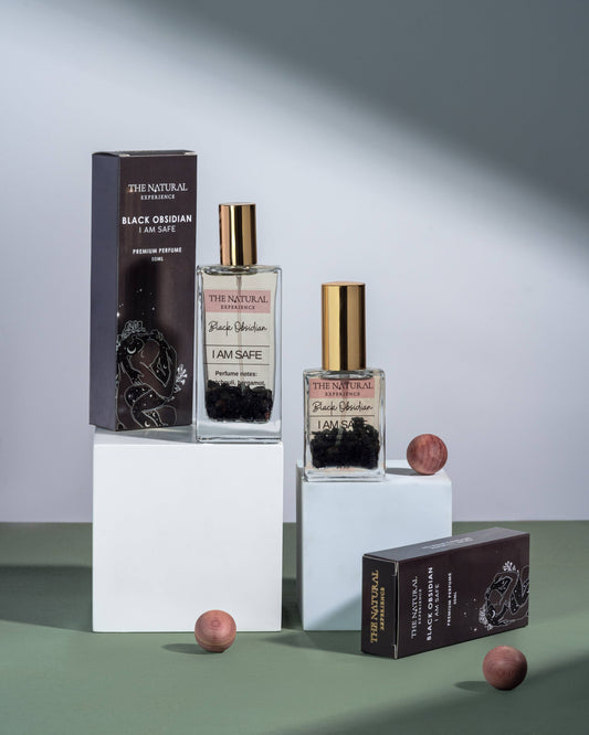 Black Obsidian – I am Safe – Perfume for Protection: 100mL