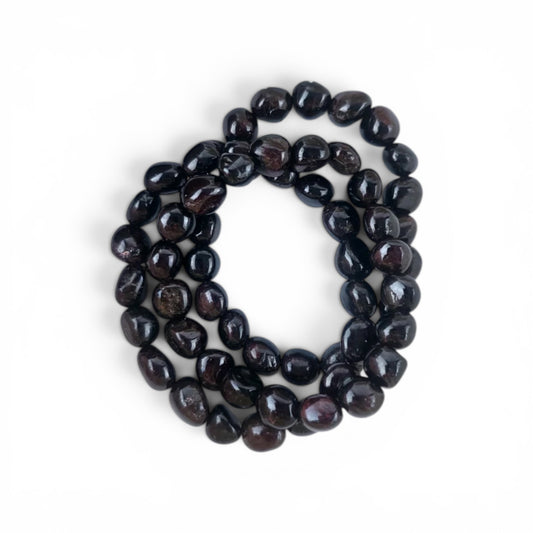 Garnet Tumble Bead Bracelets