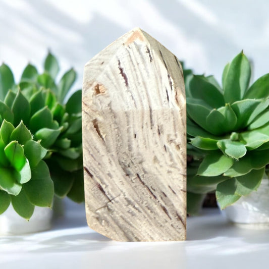 White Lace Agate Tower