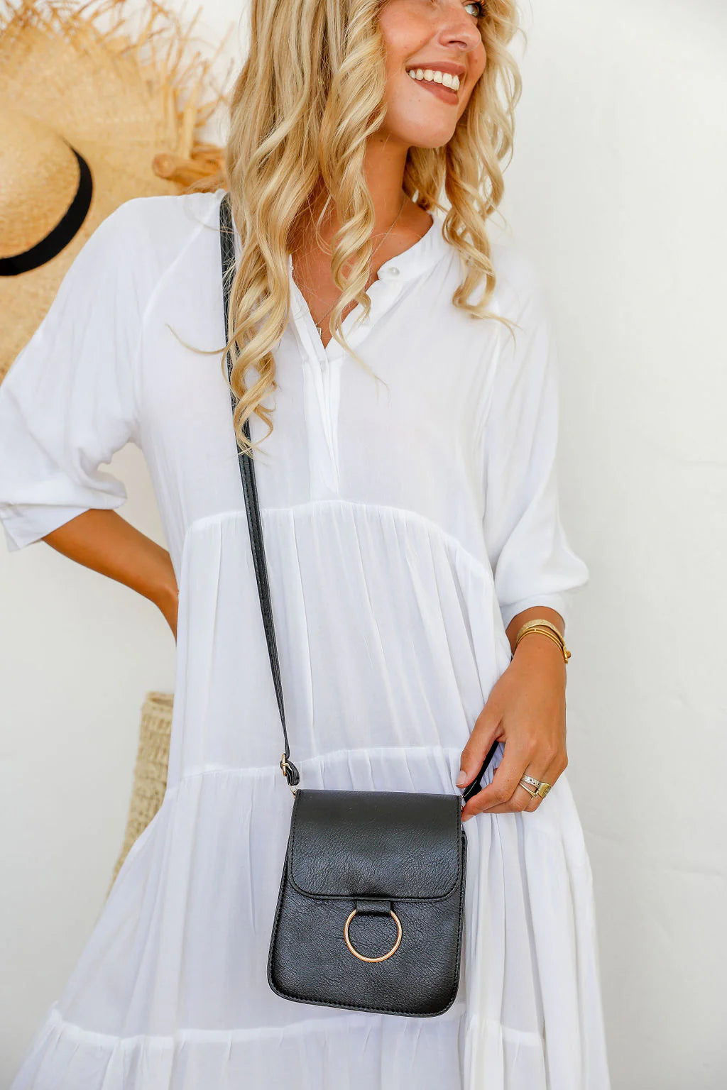 Black Ring Vegan Bag