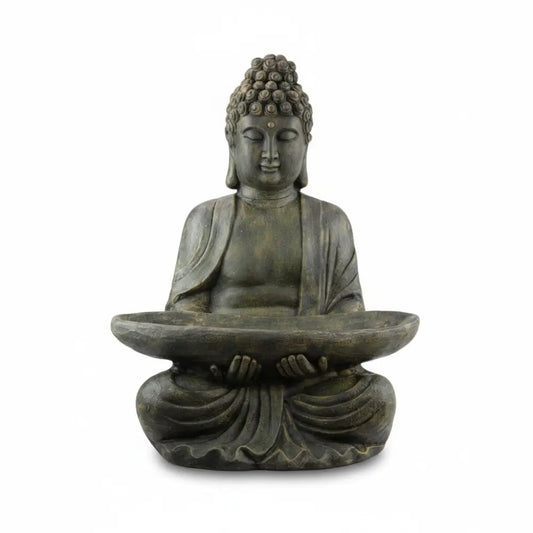 55cm Sitting Rulai Buddha with Tray Statue