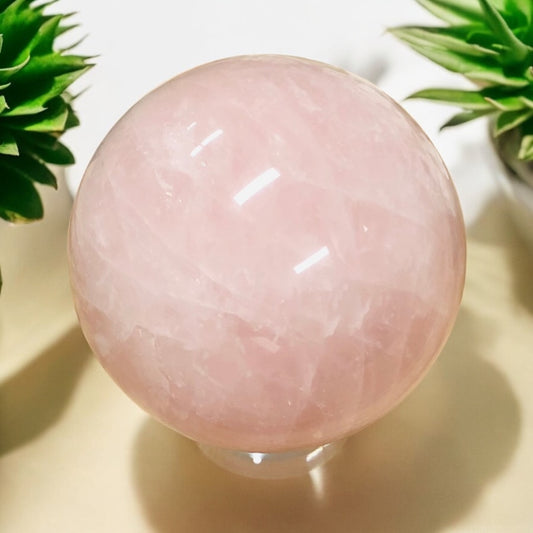 Rose Quartz Crystal Sphere 003