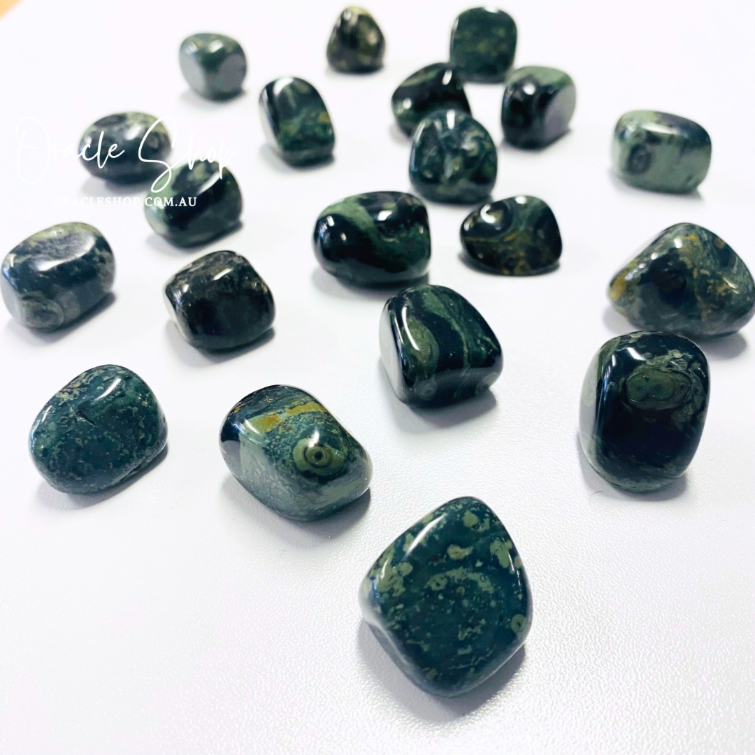 Kambaba Jasper Tumbles ~ Medium