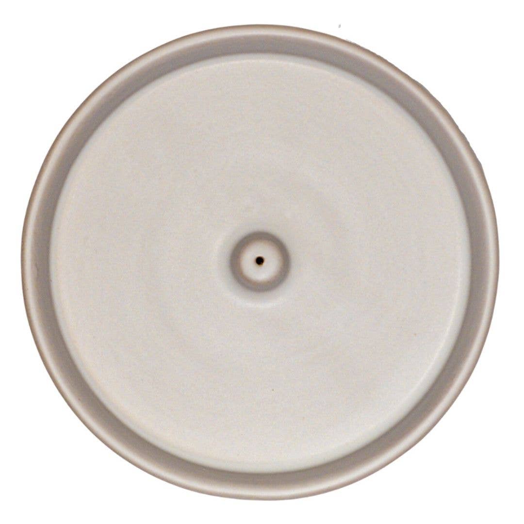Ceramic incense holder: White