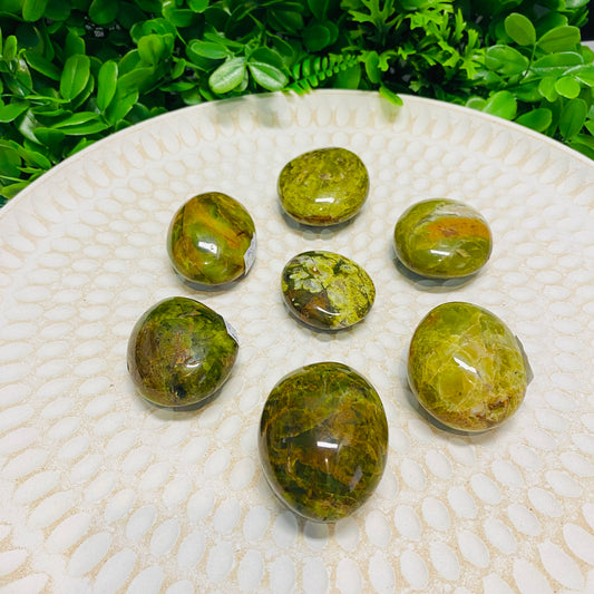 Green Opal Palm Stones