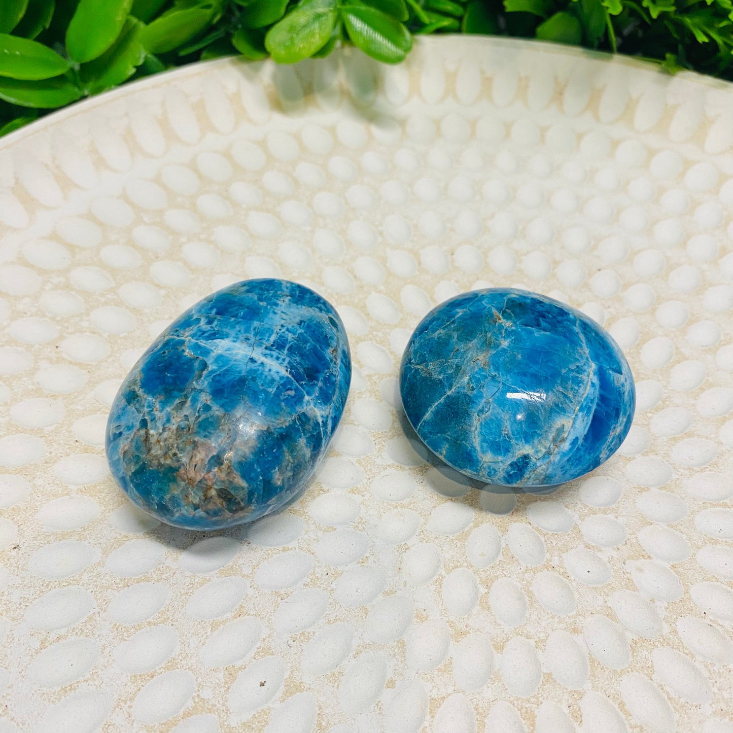 Blue Apatite Palm Stones 007