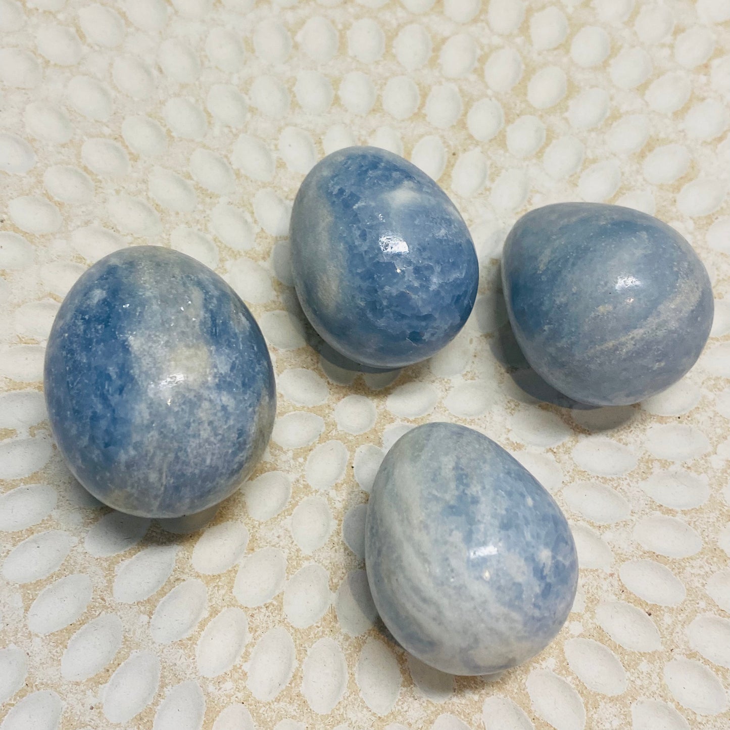 Blue Calcite Crystal Egg