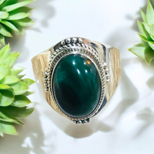 Bloodstone OVAL Ring
