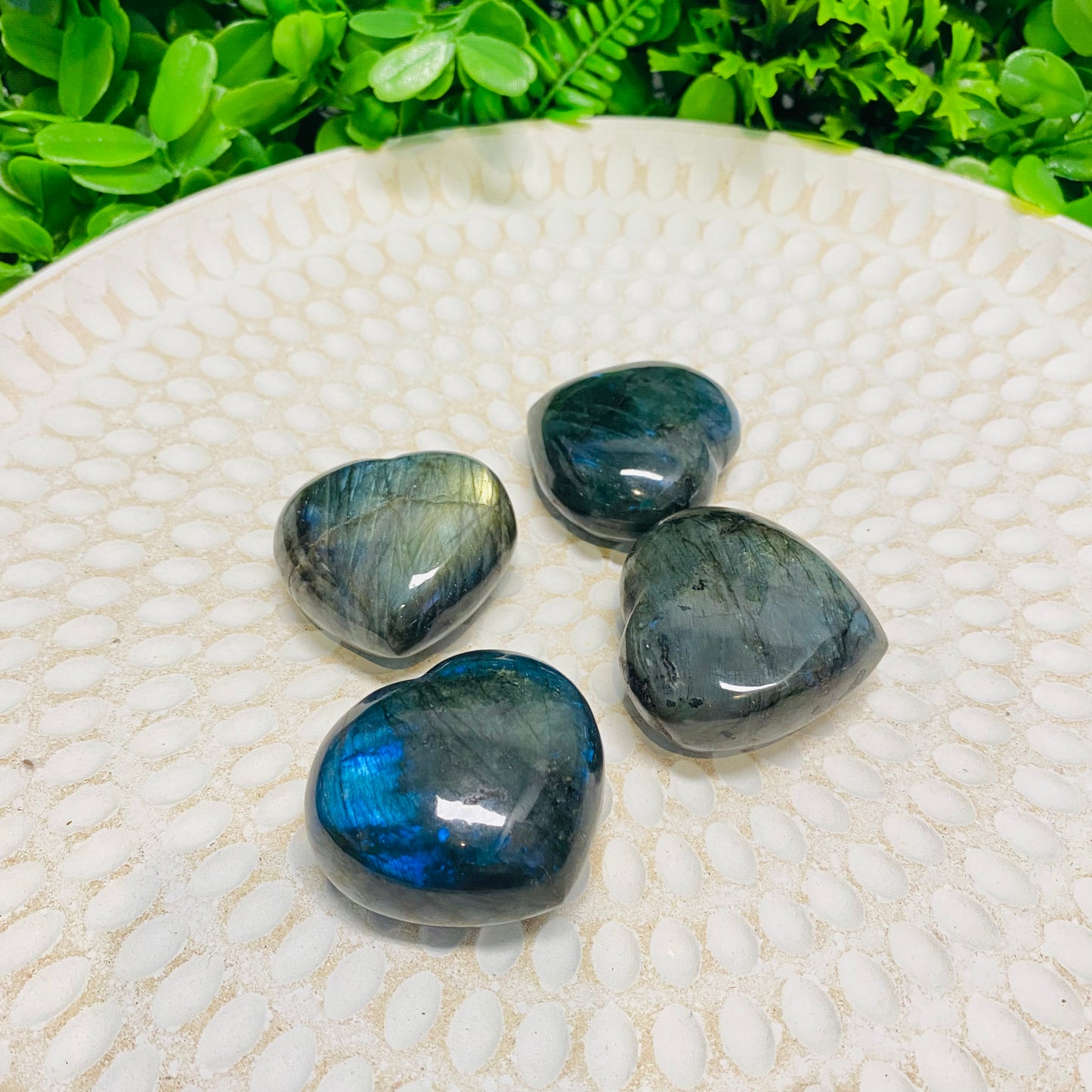 Labradorite Hearts