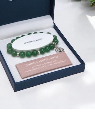 TOL Green Aventurine Bracelet Gift Boxed