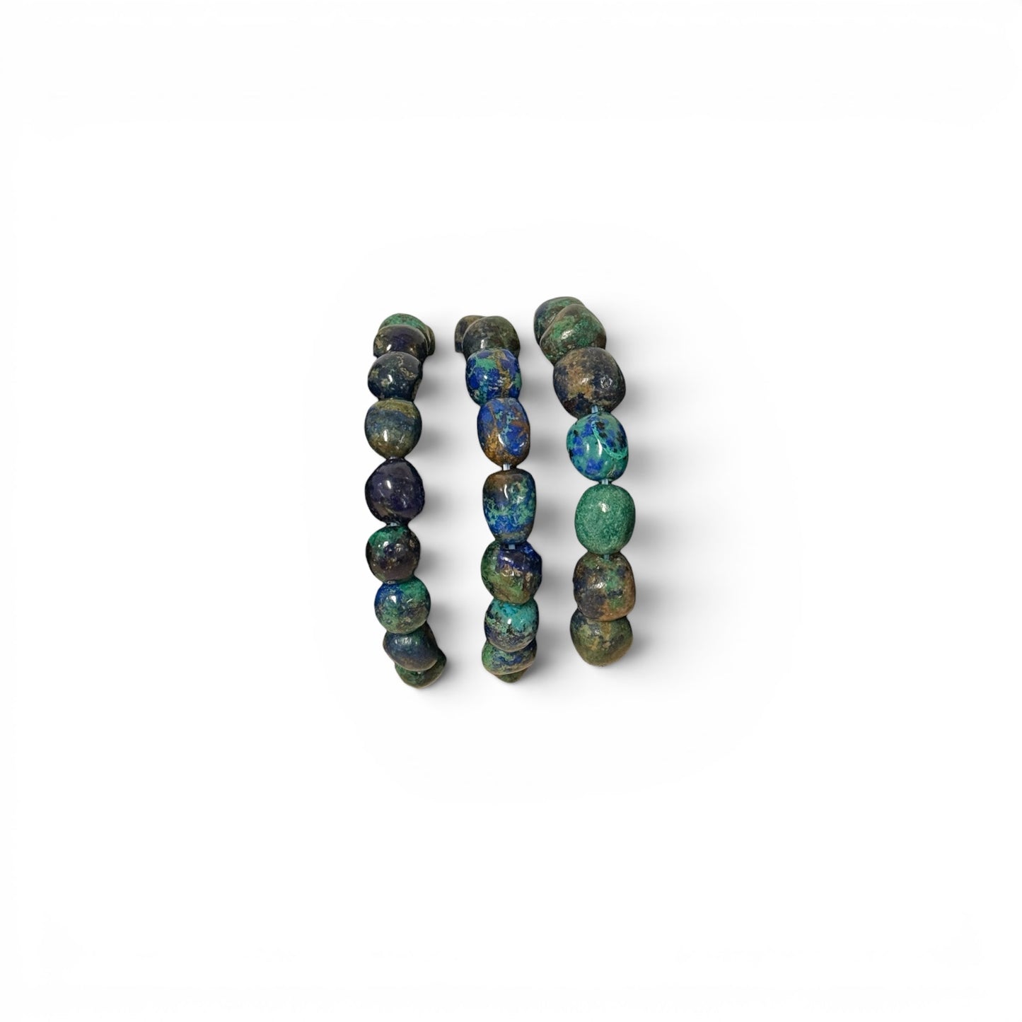 Azurite Malachite Tumble Bead Bracelet