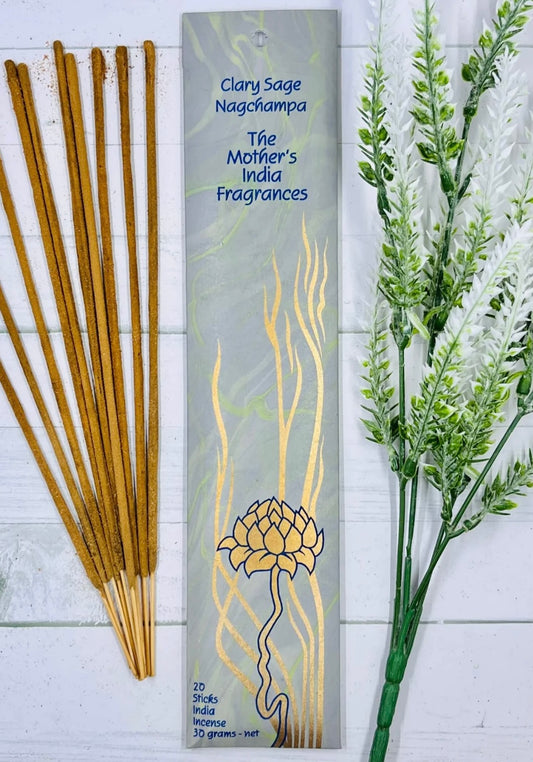 Mothers India Incense - CLARY SAGE Nag Champa