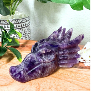 Amethyst Dragon Head