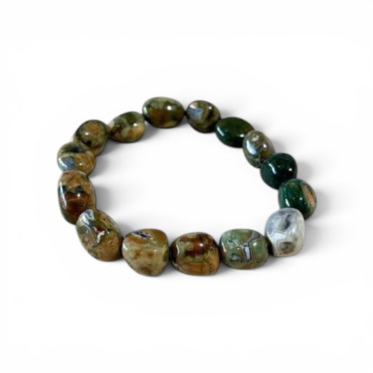 Rainforest Jasper Tumble Bead Bracelets