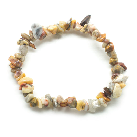 Crazy Lace Agate Chip Bracelet