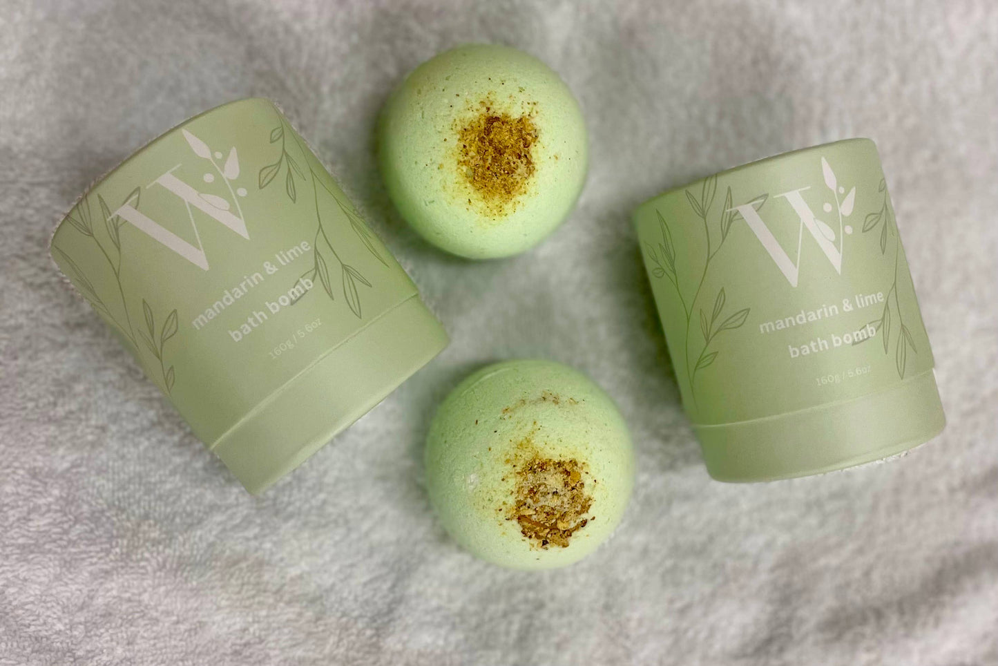 Bath Bombs - rounds: Lemon myrtle & lemongrass