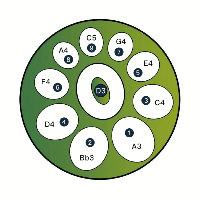 Handpan Mandala Gold - 10 note