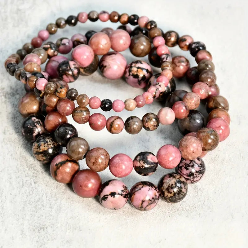 Rhodonite Bead Bracelets