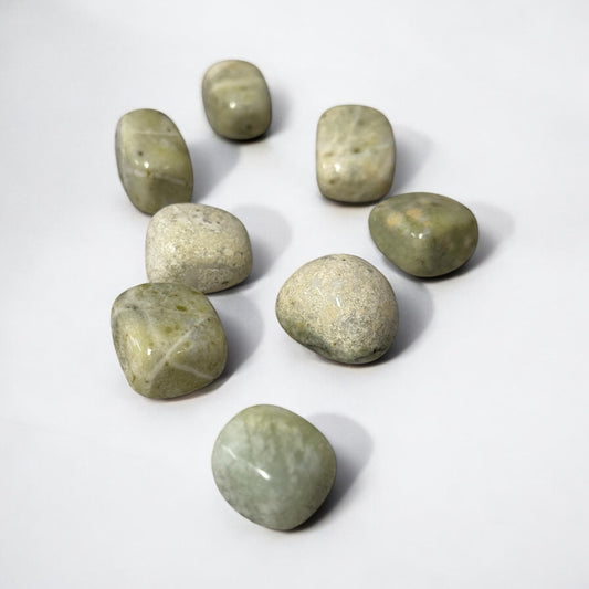 Oil Jade Crystal Tumble ~ Wealth & Grounding