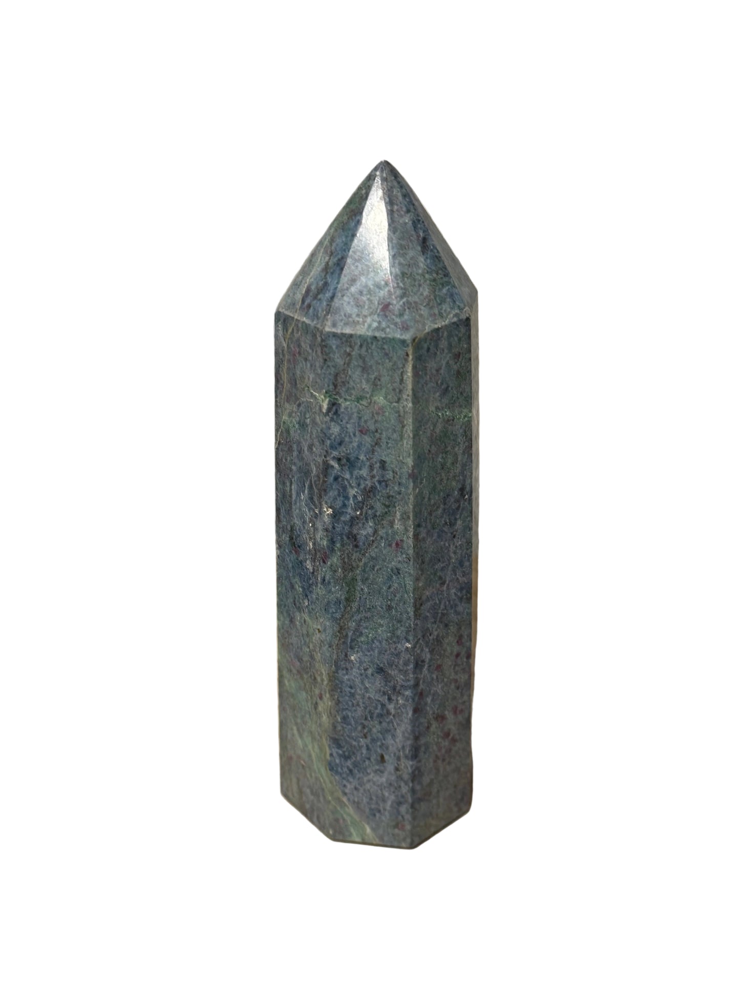 Ruby Fuchsite in Kyanite Tower