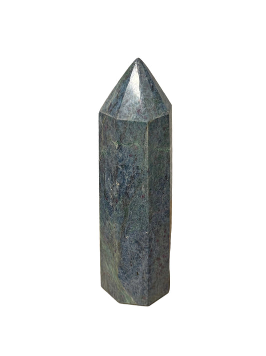 Ruby Fuchsite in Kyanite Tower