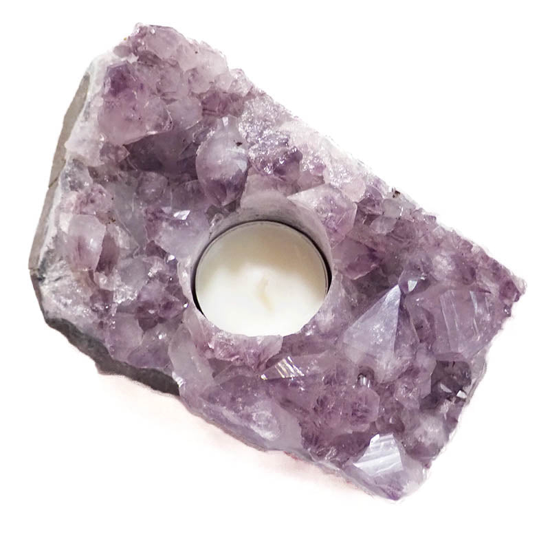 Amethyst Crystal Tealight Holder