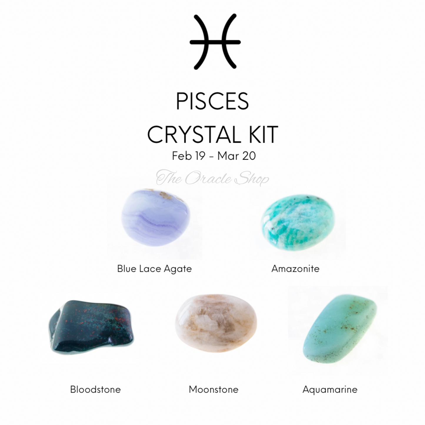 Zodiac Crystal Set - Pisces