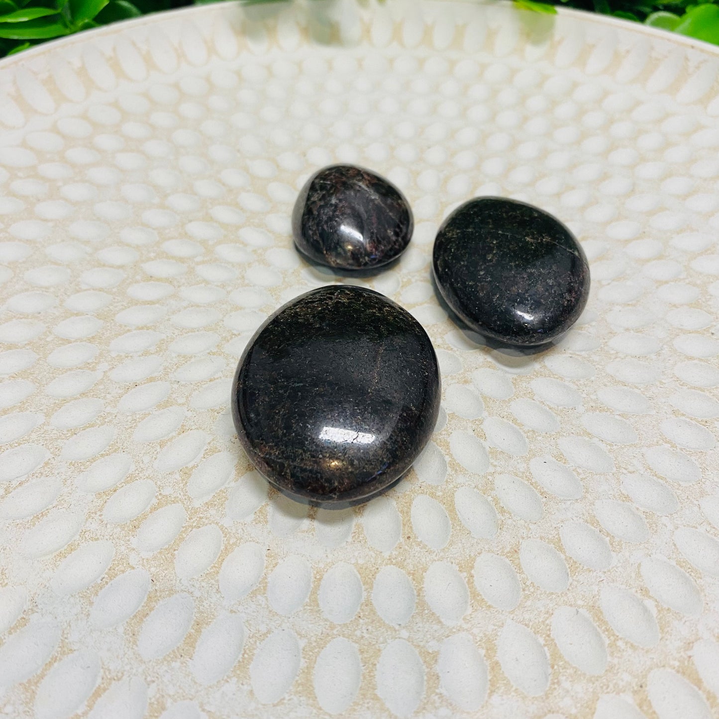 Garnet Palm Stones