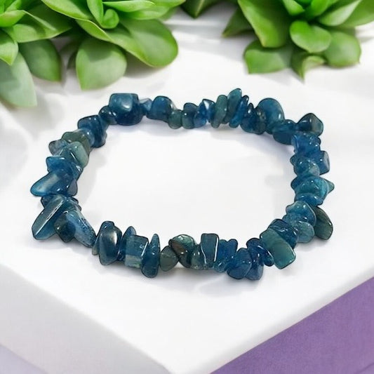 Apatite Crystal Chip Bracelet